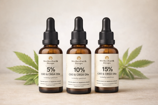 Welke CBD olie moet je kiezen? 5%, 10% of 15%